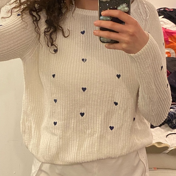 Blue hearts sweater - Picture 2 of 3